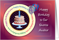 Happy Birthday to Auditor card