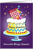 Happy Birthday to Bingo Queen card