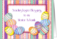 Happy Easter to Mentor & Family card