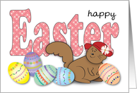 Easter for red hat friend card