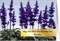 Custom Name Religious Mother’s Day, flowers card