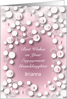 Custom Name Congratulations Granddaughter’s Engagement card