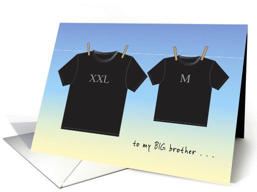 Brother's Day for Big Brother, t-shirts on line card (1373366)
