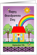 Grandparents Day, Folk Art Theme, Sept. 11th card