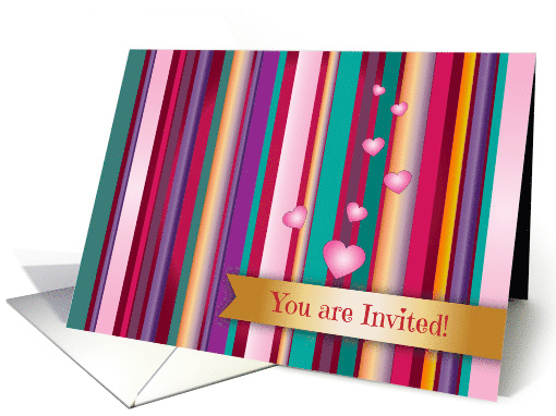 Galentine's Day Invitation, Feb. 13th, hearts card (1465568)