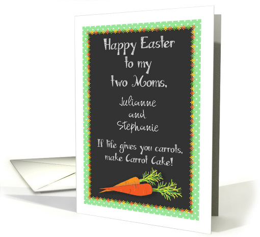 Easter for 2 Moms, carrot cake recipe card (1466654)