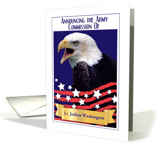 Custom Army Commission Announcement, Bald Eagle card (1468064)