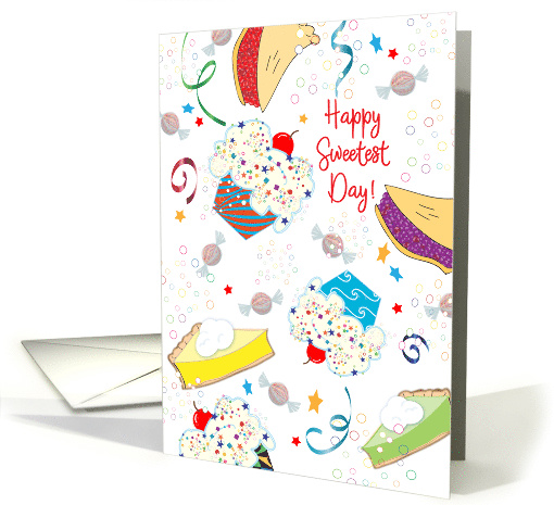 Happy Sweetest Day to Brother & Wife, pies, cupcakes card (1488412)