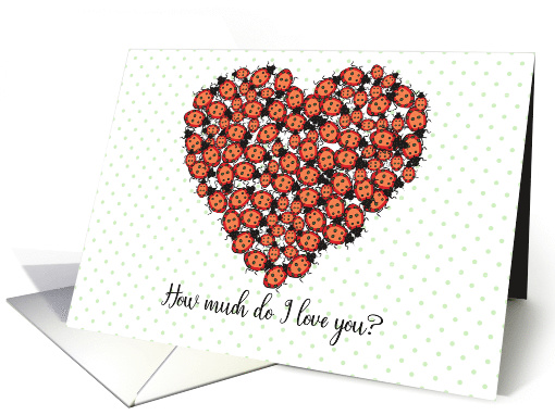 Love/Romance ladybugs, heart card (1490904)