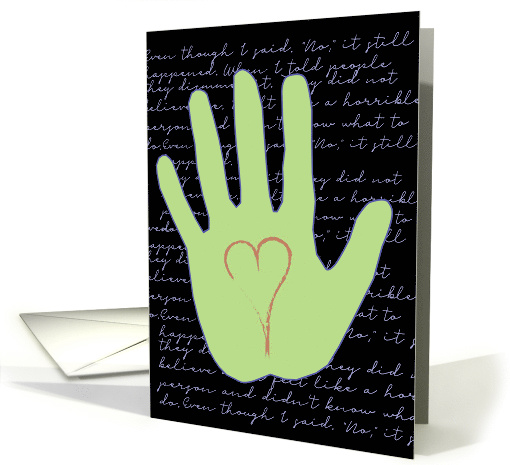 Encouragement for Sexual Assault Survivor, Hand card (1500104)