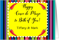 Custom Name Cinco de Mayo, Both of You card