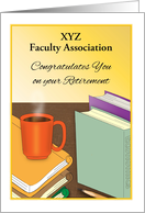 Business Custom Congratulations, Teacher Retirement, Books card