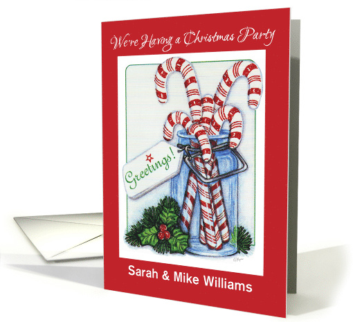 Custom Save the Date for Christmas Party card (1577220)