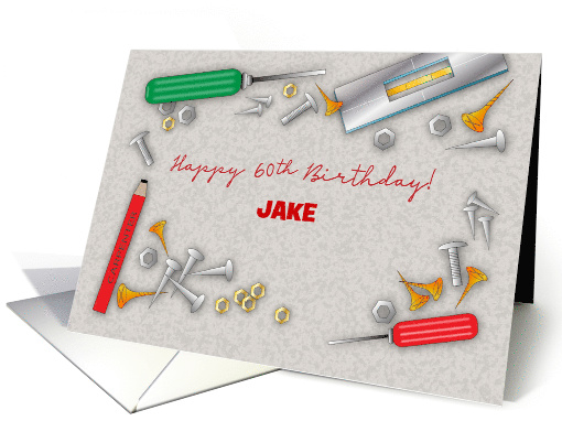 Custom Birthday for Carpenter Brother-in-Law, Tools card (1580614)