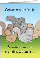 Welcome to the Family, Blended, Squirrels card