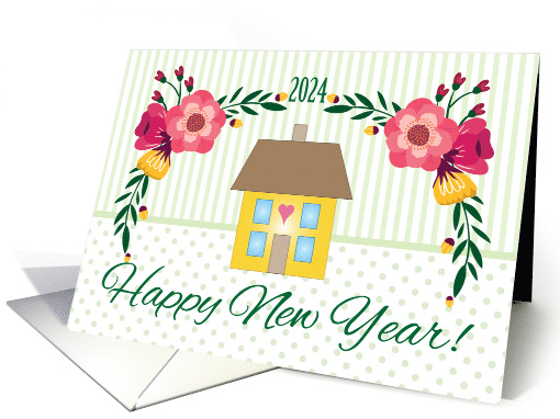 2024 Happy New Year Primitive Design card (1650128)