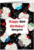 Custom Age 85th and Custom Name Margaret Twin Birthday card