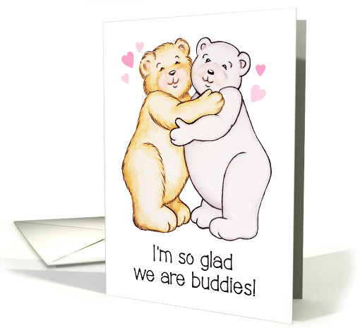 Buddies Friendship Bears Hearts card (1687258)