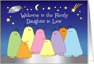 Welcome to Daughter in Law Alien Space Bug Stars card