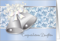 Congratulations from Mother to Daughter on Wedding card