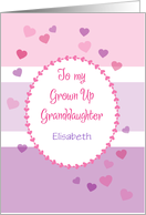 Custom Name Valentine’s Day For Grown Granddaughter card