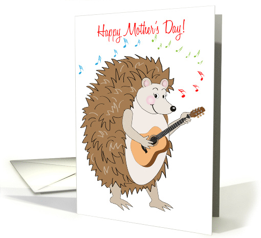 Mother's Day Hedge Hog Music Notes card (1759742)