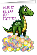 Dinosaur Easter Egg card