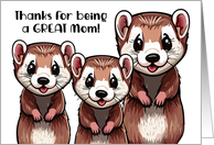 Ferrets Mother’s Day card