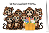 Cartoon Monkeys Mother’s Day card