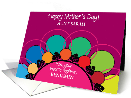 Custom Mother's Day To Aunt From Nephew card (1837338)