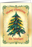 Merry Christmas Co Worker, Tree card