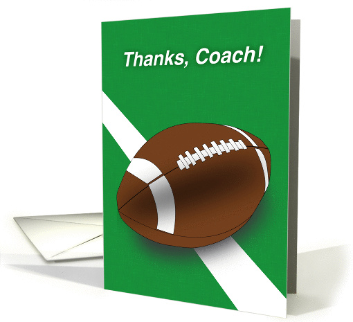 Thank You Football Coach card (530666)