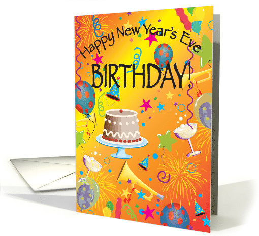 New Year's Eve Holiday Birthday card (532114)