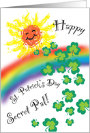 St Patrick’s Day For Secret Pal Shamrocks card