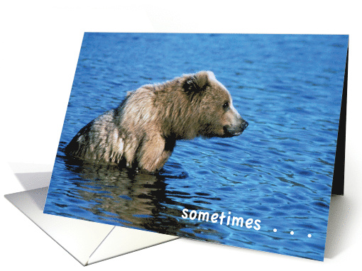 Get Well For Hemorrhoid Surgery Brown Bear card (557021)