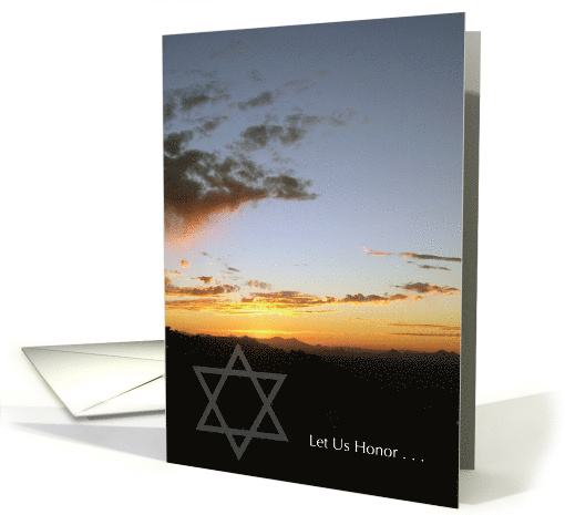 Holocaust Rememberance Yom HaShoah card (598582)