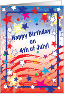 Birthday / 4th of July card