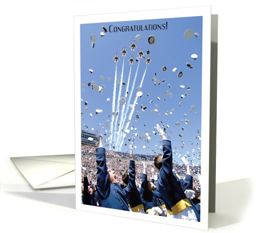 Graduation / US Air Force Academy, Cadets throwing hats card (623245)