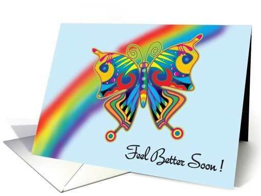 Get Well / Shingles, Butterfly card (626044)