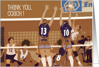 Thank You / Girls’ Volleyball Coach card
