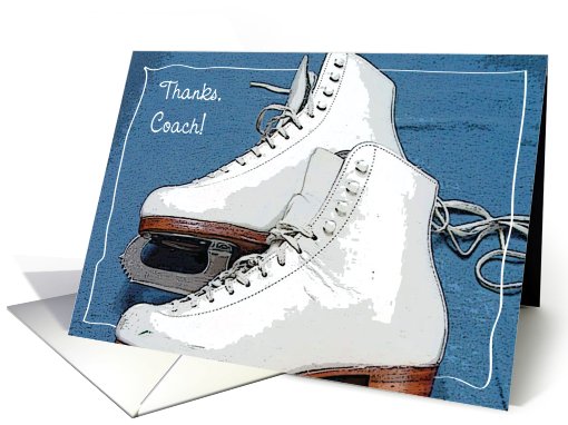 Thank You / Ice Skating, Figure Skating card (628415)
