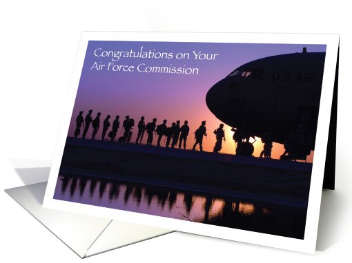 Congratulations / Air Force Commission card (630236)