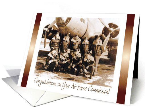Congratulations / Air Force Commission card (630237)