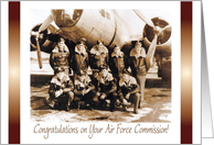 Congratulations / Air Force Commission card