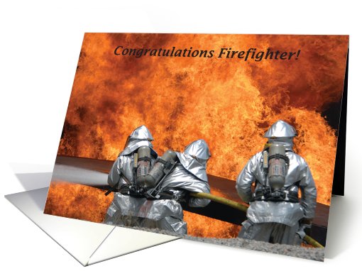 Congratulations / Firefighter card (641845)