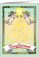Christmas for New Parents, Cherubs card