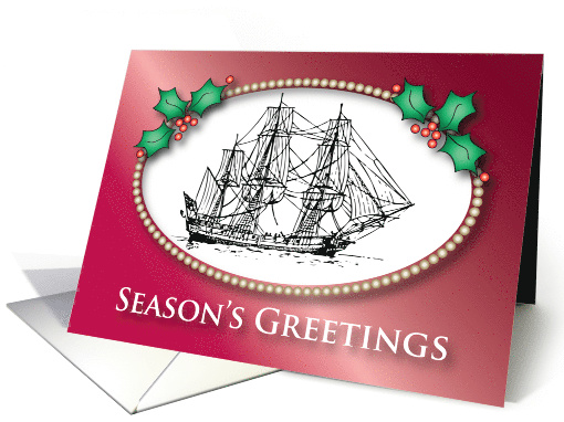 Christmas, Nautical/Maritime, Ship card (680927)