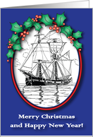 Christmas, Nautical/Maritime, Sailing Ship card