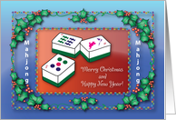 Christmas For a Mahjong Player, Tiles card