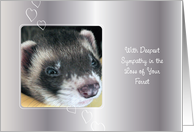 Pet Sympathy / Loss of Ferret card